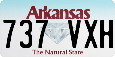 AR license plate 737VXH