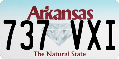 AR license plate 737VXI