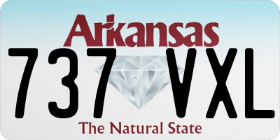 AR license plate 737VXL