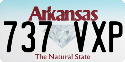 AR license plate 737VXP