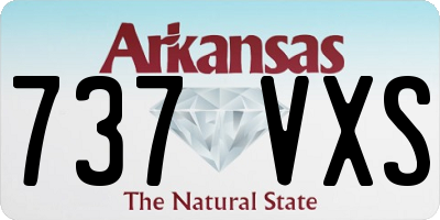 AR license plate 737VXS