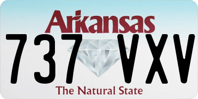 AR license plate 737VXV