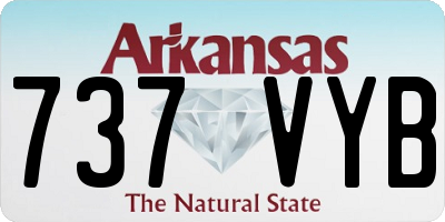AR license plate 737VYB