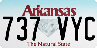 AR license plate 737VYC