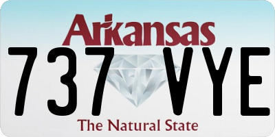 AR license plate 737VYE