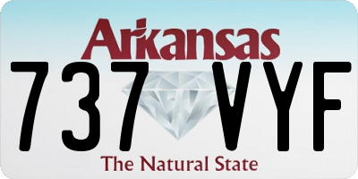 AR license plate 737VYF