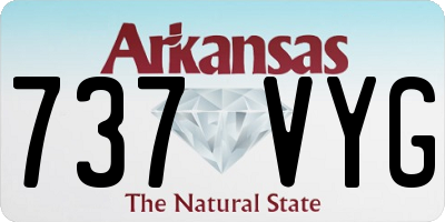 AR license plate 737VYG