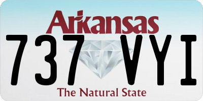 AR license plate 737VYI