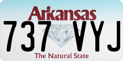 AR license plate 737VYJ