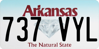 AR license plate 737VYL