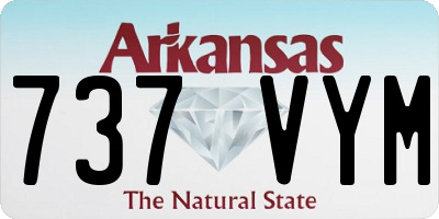 AR license plate 737VYM