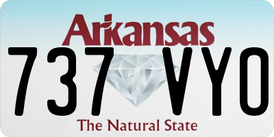 AR license plate 737VYO