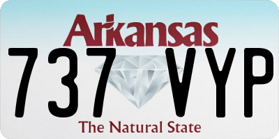 AR license plate 737VYP