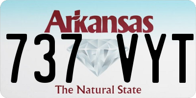 AR license plate 737VYT