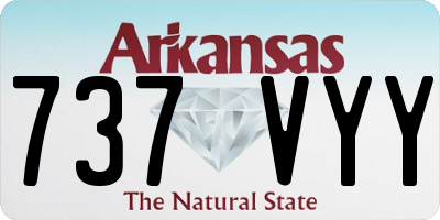 AR license plate 737VYY
