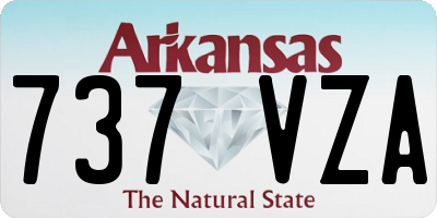 AR license plate 737VZA