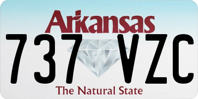 AR license plate 737VZC
