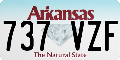 AR license plate 737VZF