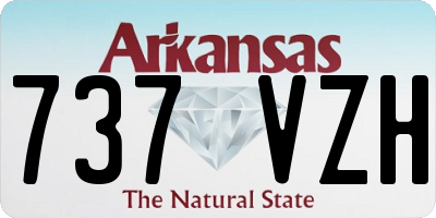AR license plate 737VZH