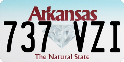 AR license plate 737VZI