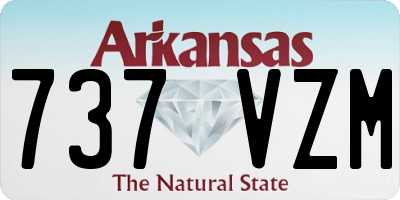 AR license plate 737VZM