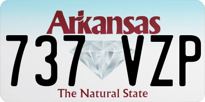 AR license plate 737VZP