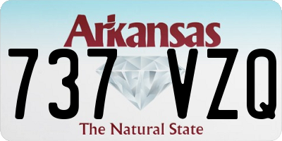 AR license plate 737VZQ