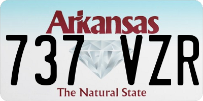 AR license plate 737VZR