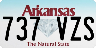 AR license plate 737VZS