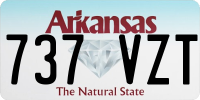 AR license plate 737VZT