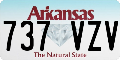AR license plate 737VZV