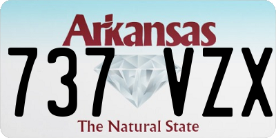 AR license plate 737VZX