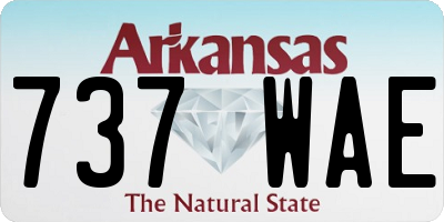 AR license plate 737WAE