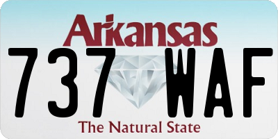 AR license plate 737WAF