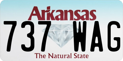 AR license plate 737WAG