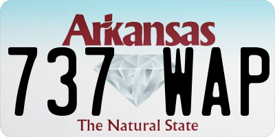 AR license plate 737WAP
