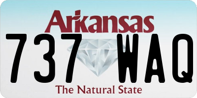 AR license plate 737WAQ