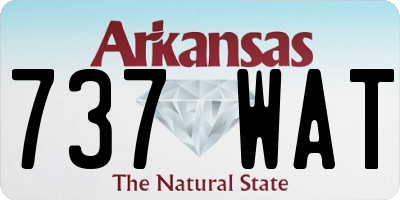 AR license plate 737WAT