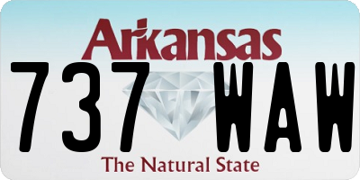 AR license plate 737WAW