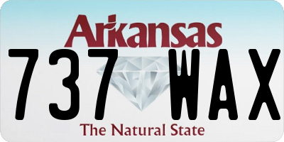 AR license plate 737WAX
