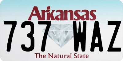 AR license plate 737WAZ