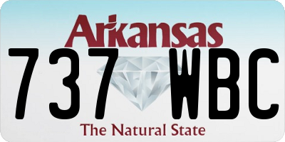 AR license plate 737WBC