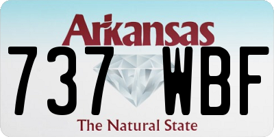 AR license plate 737WBF