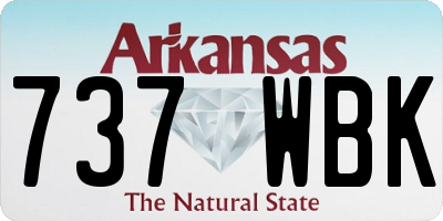 AR license plate 737WBK