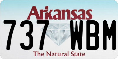 AR license plate 737WBM