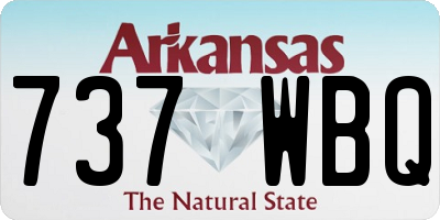 AR license plate 737WBQ