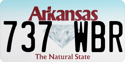 AR license plate 737WBR