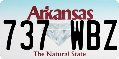 AR license plate 737WBZ