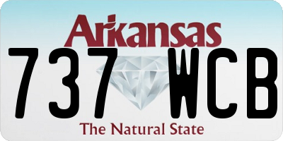 AR license plate 737WCB
