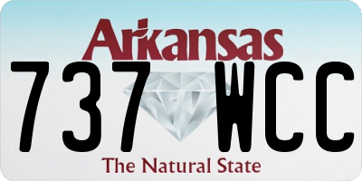 AR license plate 737WCC